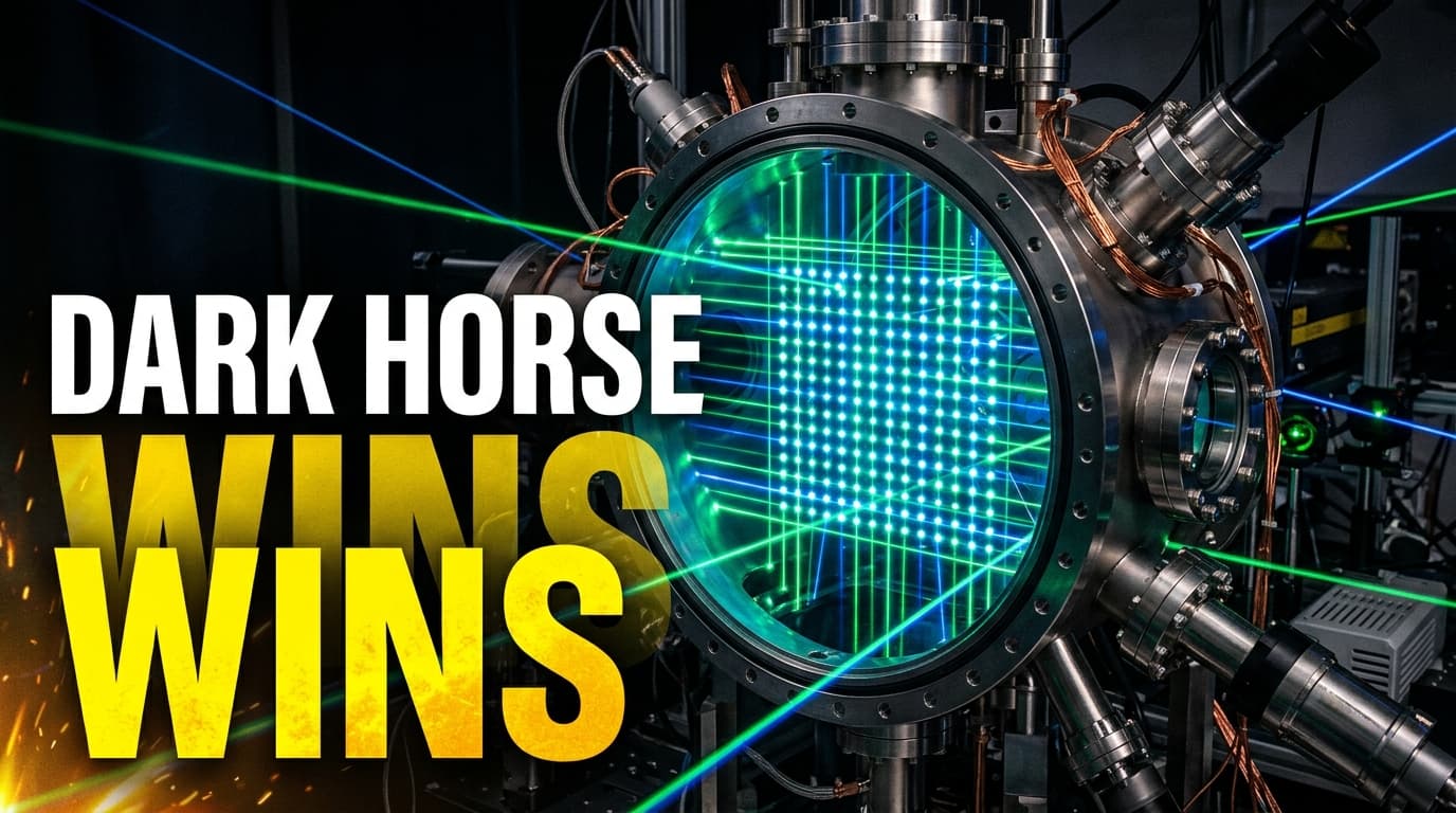 Glowing laser trapped atoms in an optical tweezer array inside an ultra-high vacuum chamber for quantum computing